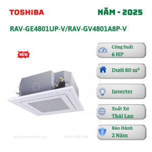 máy lạnh âm trần cassette toshiba 6hp