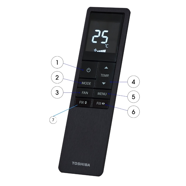 Hướng dẫn sử dụng remote máy lạnh Toshiba dòng cao cấp – Sang trọng, đẳng cấp