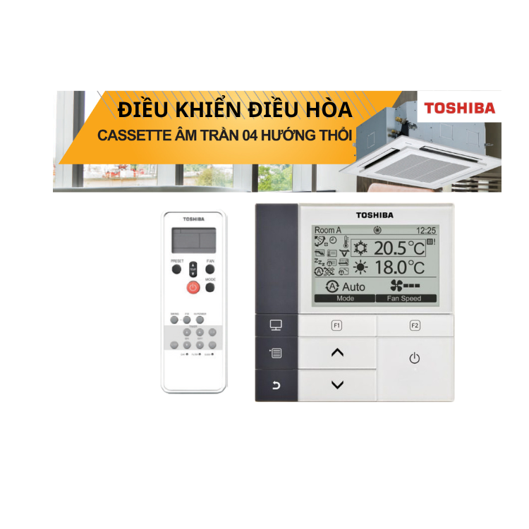 Thiết bị điều khiển điều hòa không khí cho thương mại nhẹ của Toshiba