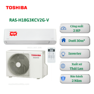 Máy lạnh Toshiba Inverter 2HP RAS-18G3KCV2G-V 18000btu một chiều