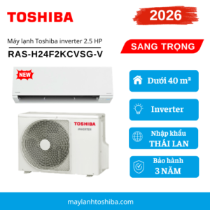 Máy lạnh Toshiba inverter 2.5 HP RAS-H24F2KCVSG-V phiên bản Sang Trọng